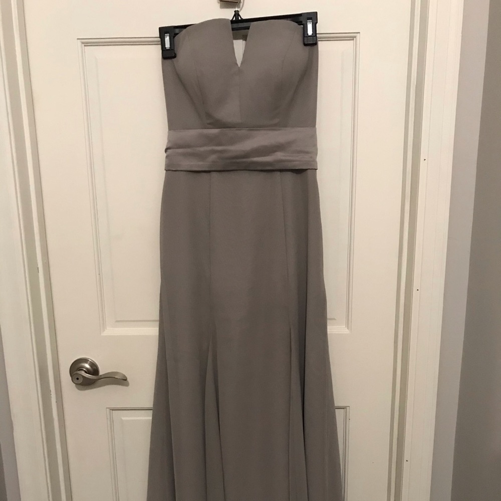A azure bridesmaid dress